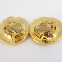 Chanel Earrings Coco Mark Circle GP Plated Gold Women's