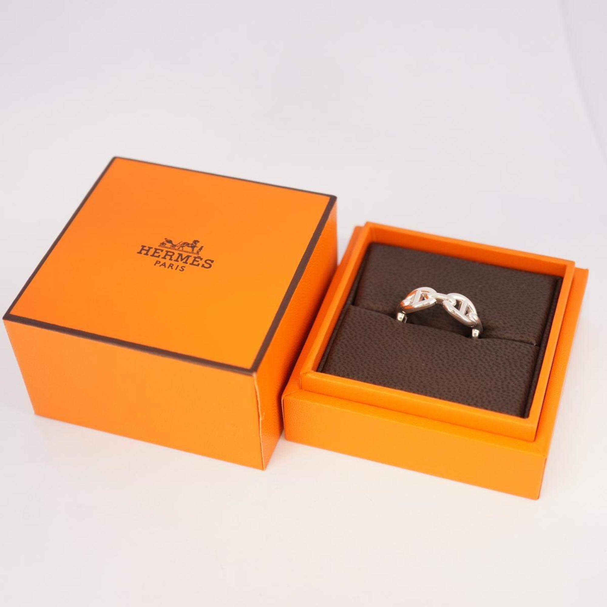 Hermes Ring Chaine d'Ancre Anchainé 925 Silver Men's