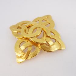 Chanel Brooch Coco Mark GP Plated Gold 97P Women's