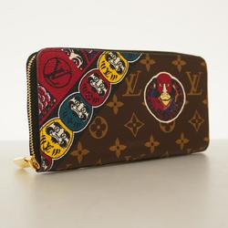 Louis Vuitton Long Wallet Monogram Yamakansai Collaboration Zippy M67249 Brown Men's Women's