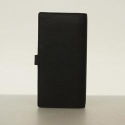 Louis Vuitton Long Wallet Taurillon LV Vertical M81330 Noir Ladies