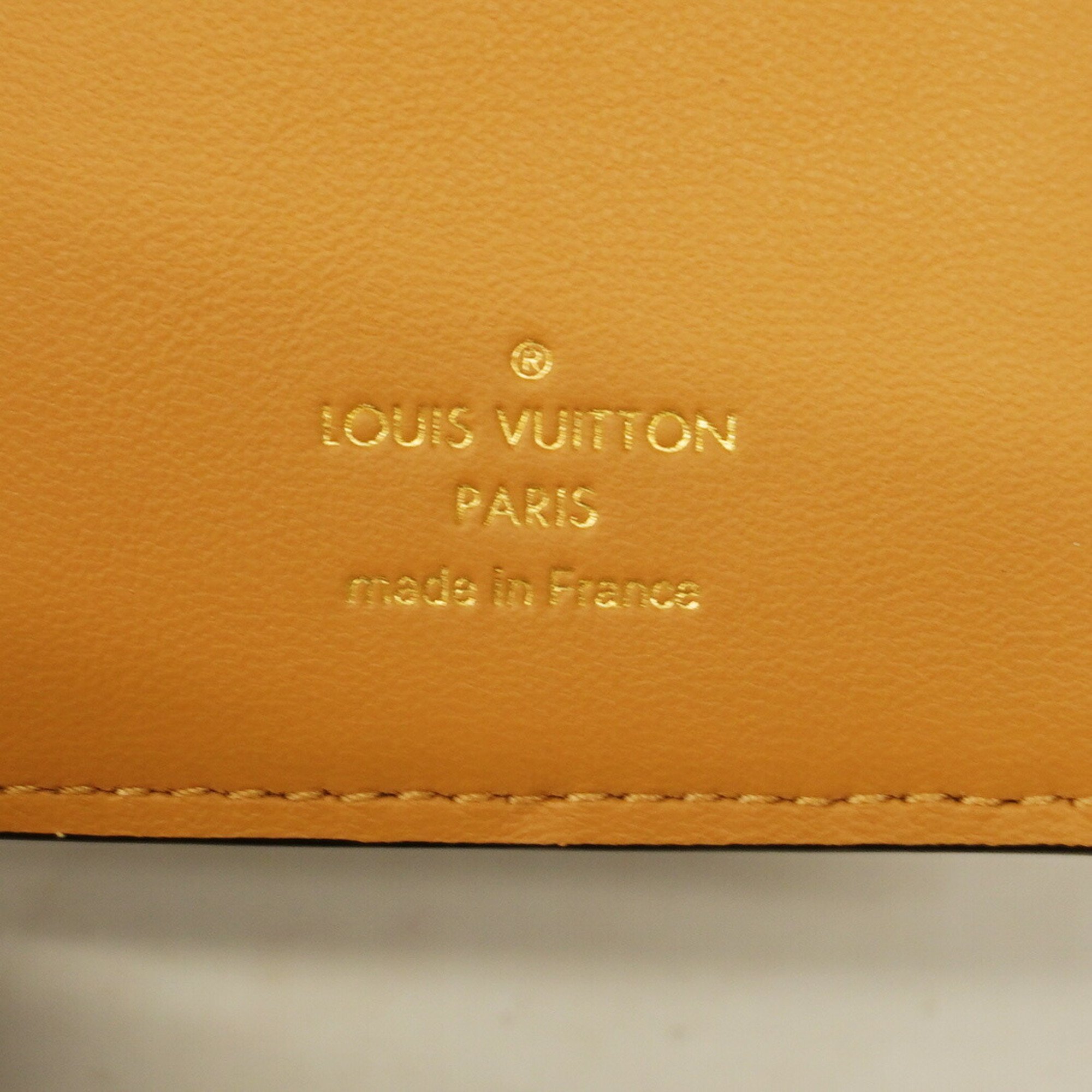 Louis Vuitton Long Wallet Taurillon LV Vertical M81330 Noir Ladies