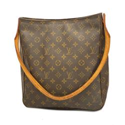 Louis Vuitton Shoulder Bag Monogram Looping GM M51145 Brown Ladies