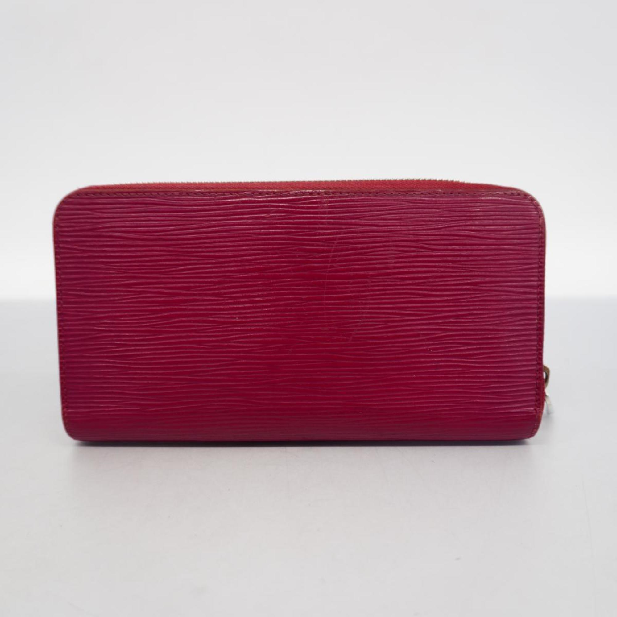 Louis Vuitton Long Wallet Epi Zippy M60305 Fuchsia Men's Women's