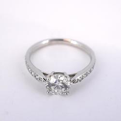 Tiffany Ring Half Eternity Harmony Diamond Pt950 Platinum 0.75ct Ladies