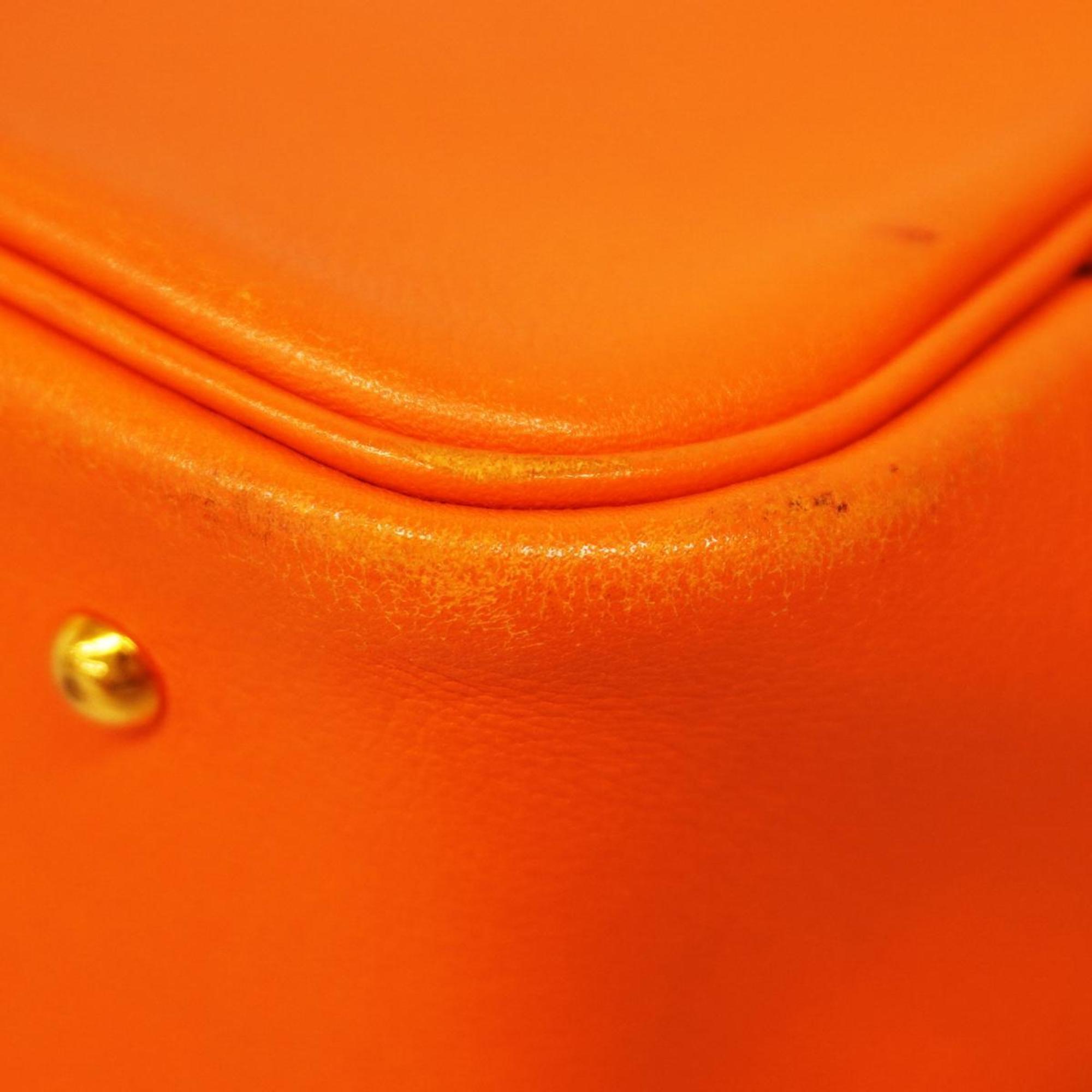 Hermes handbag Plume 20 B stamp Swift Orange Ladies