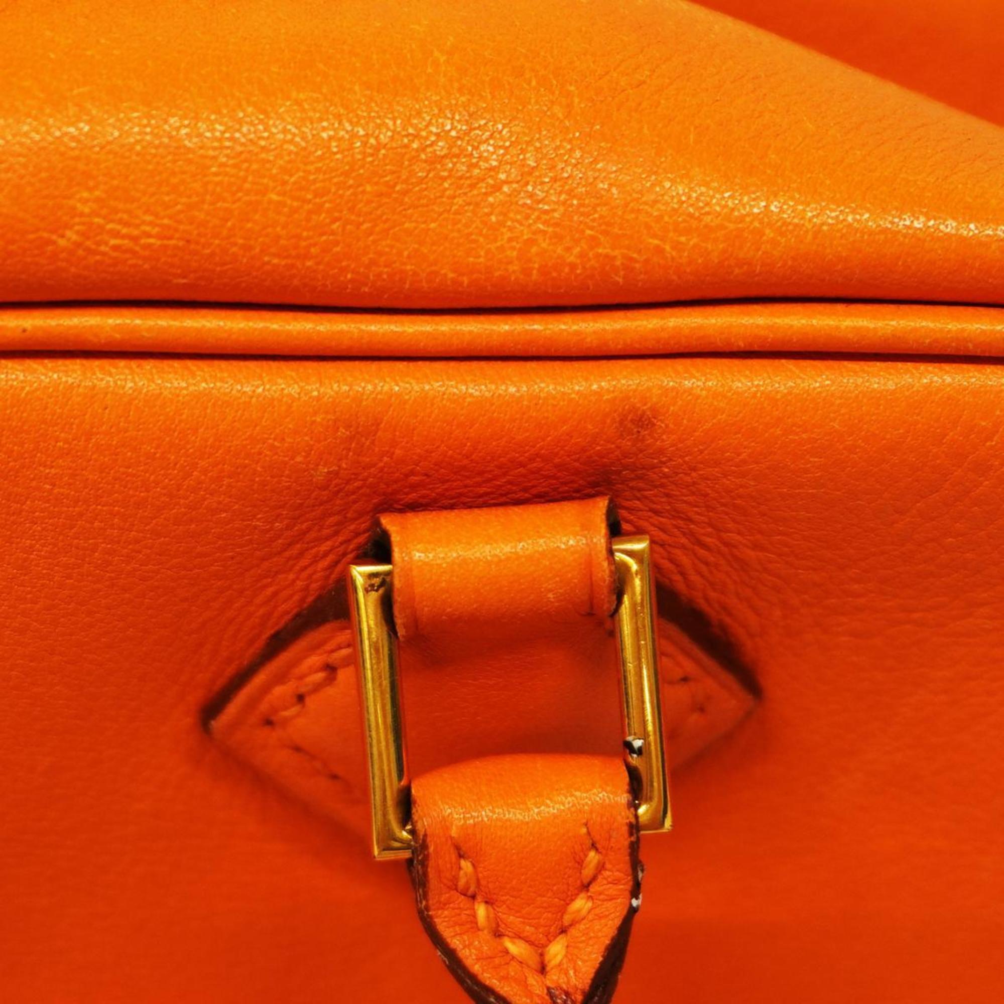 Hermes handbag Plume 20 B stamp Swift Orange Ladies