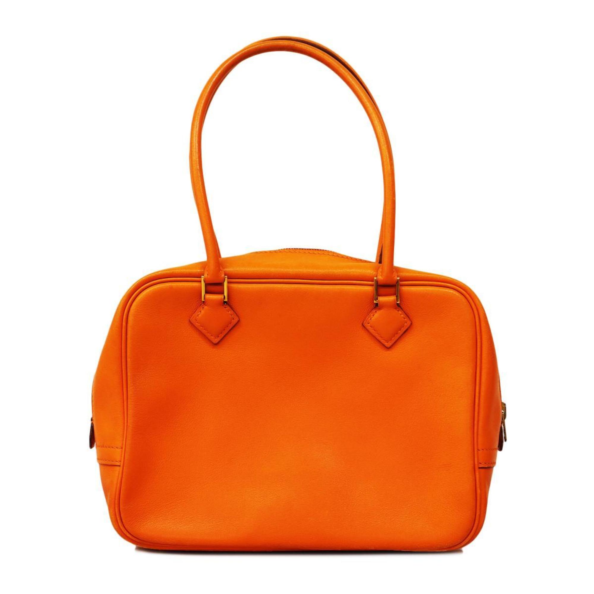 Hermes handbag Plume 20 B stamp Swift Orange Ladies