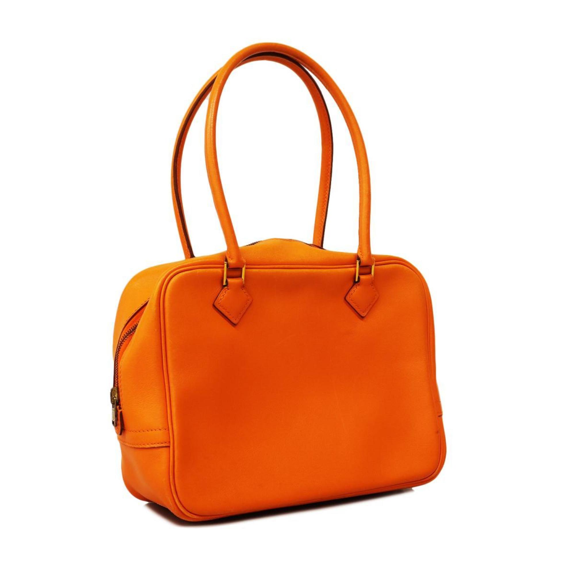 Hermes handbag Plume 20 B stamp Swift Orange Ladies