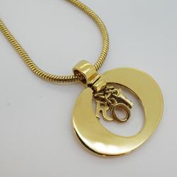 Christian Dior Necklace GP Plated Gold Women's