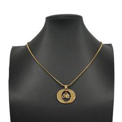 Christian Dior Necklace GP Plated Gold Women's