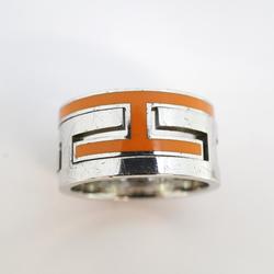 Hermes Ring Move Ash 925 Silver Orange Women's