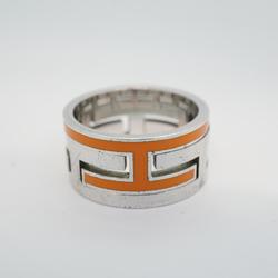 Hermes Ring Move Ash 925 Silver Orange Women's