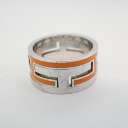 Hermes Ring Move Ash 925 Silver Orange Women's