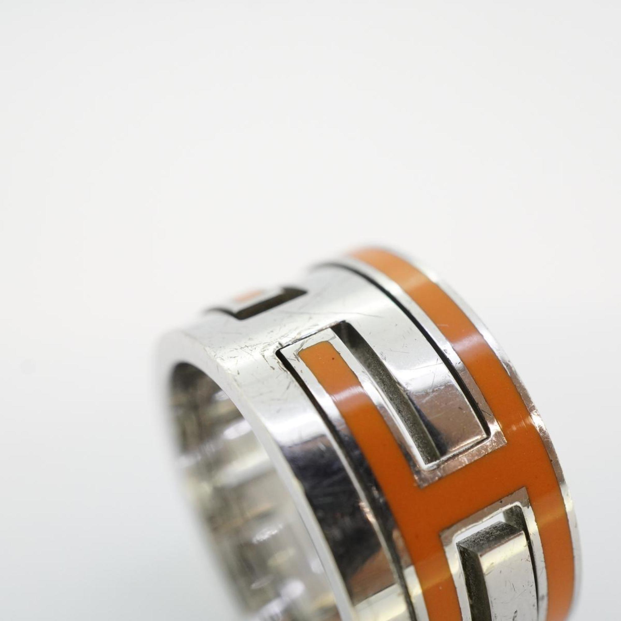 Hermes Ring Move Ash 925 Silver Orange Women's