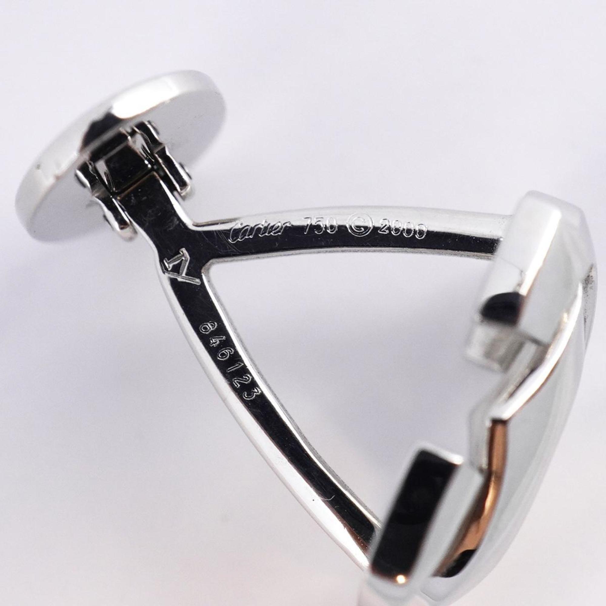 Cartier Cufflinks Penelope K18WG White Gold Men's Women's