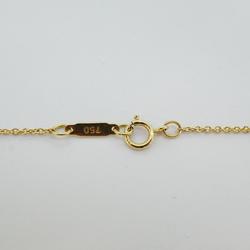 Tiffany Necklace Ribbon 1PD Diamond K18YG Yellow Gold Women's