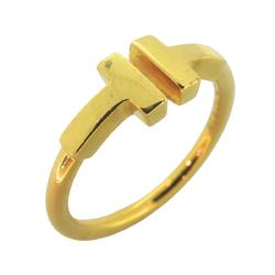 Tiffany Ring T Wire K18YG Yellow Gold Ladies