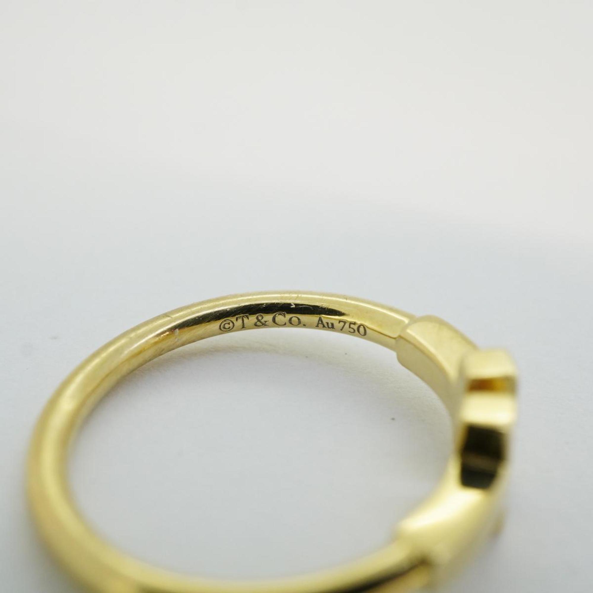 Tiffany Ring T Wire K18YG Yellow Gold Ladies