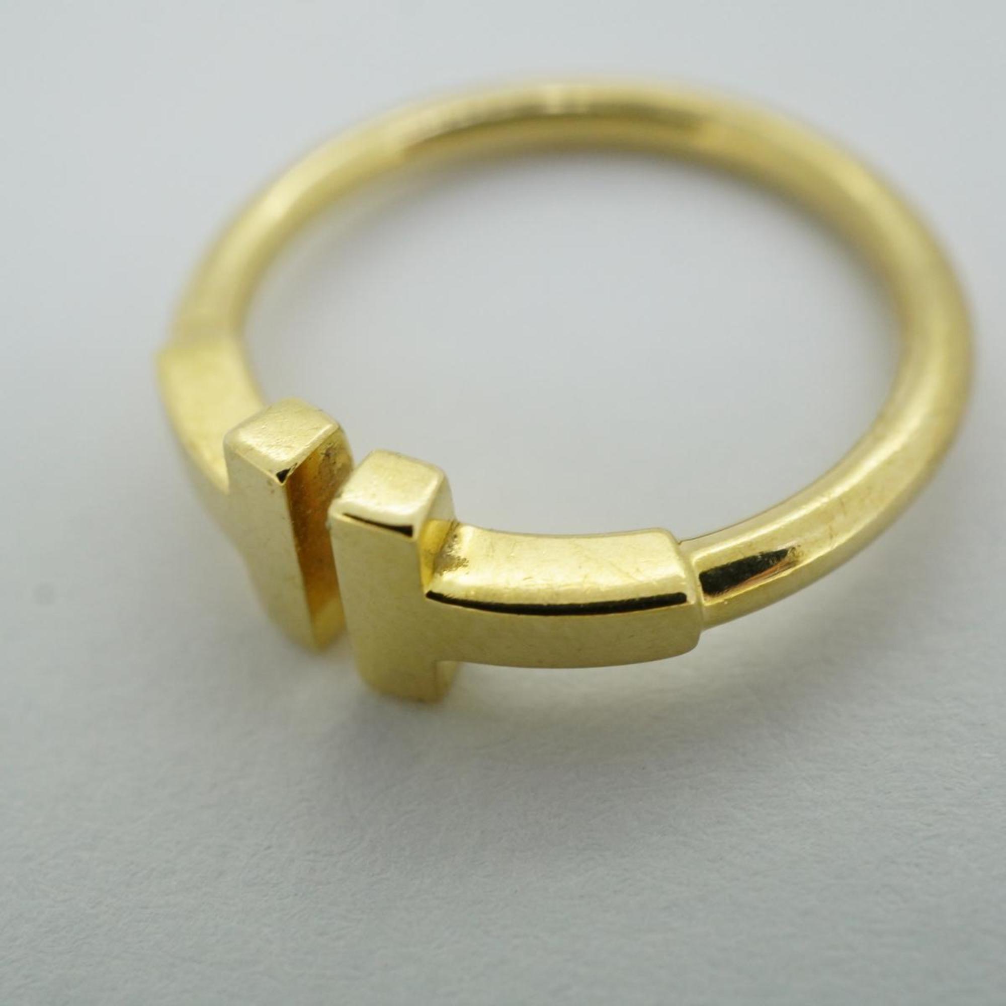 Tiffany Ring T Wire K18YG Yellow Gold Ladies