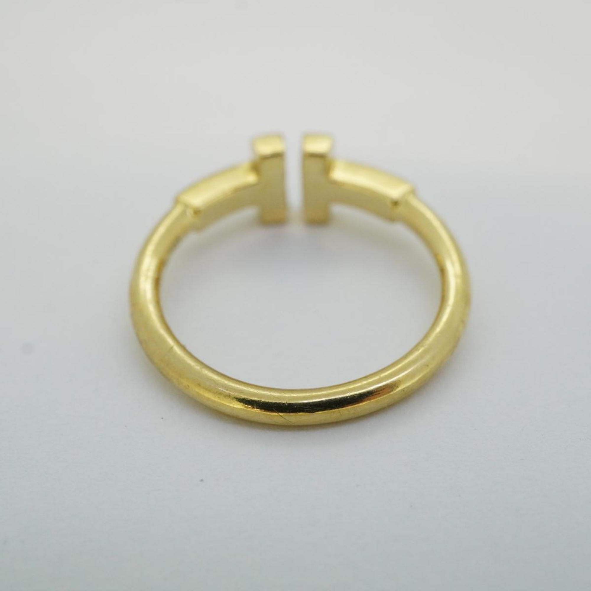 Tiffany Ring T Wire K18YG Yellow Gold Ladies