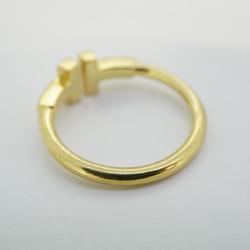 Tiffany Ring T Wire K18YG Yellow Gold Ladies