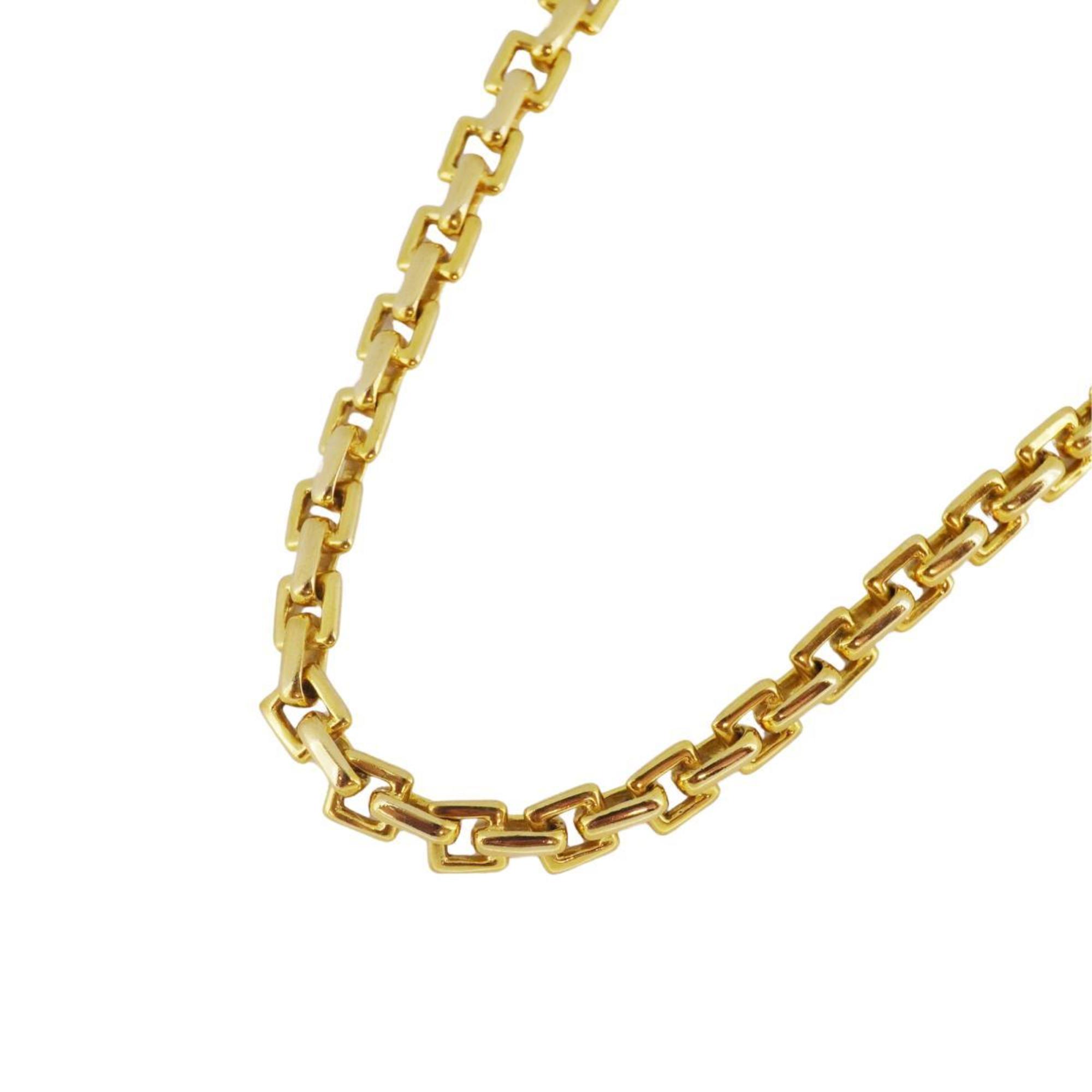 Tiffany Necklace Chain K18YG Yellow Gold Men's Women's