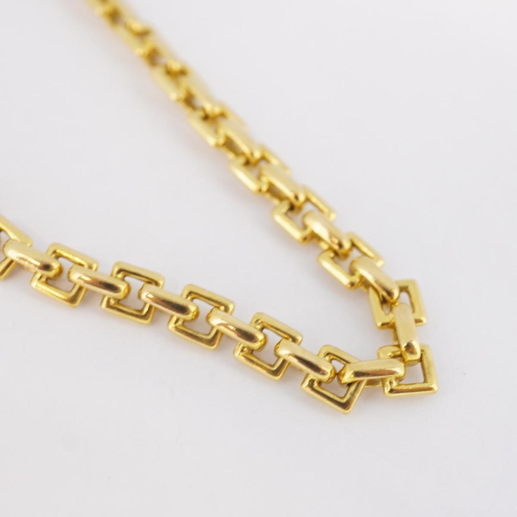 Tiffany Necklace Chain K18YG Yellow Gold Men's Women's