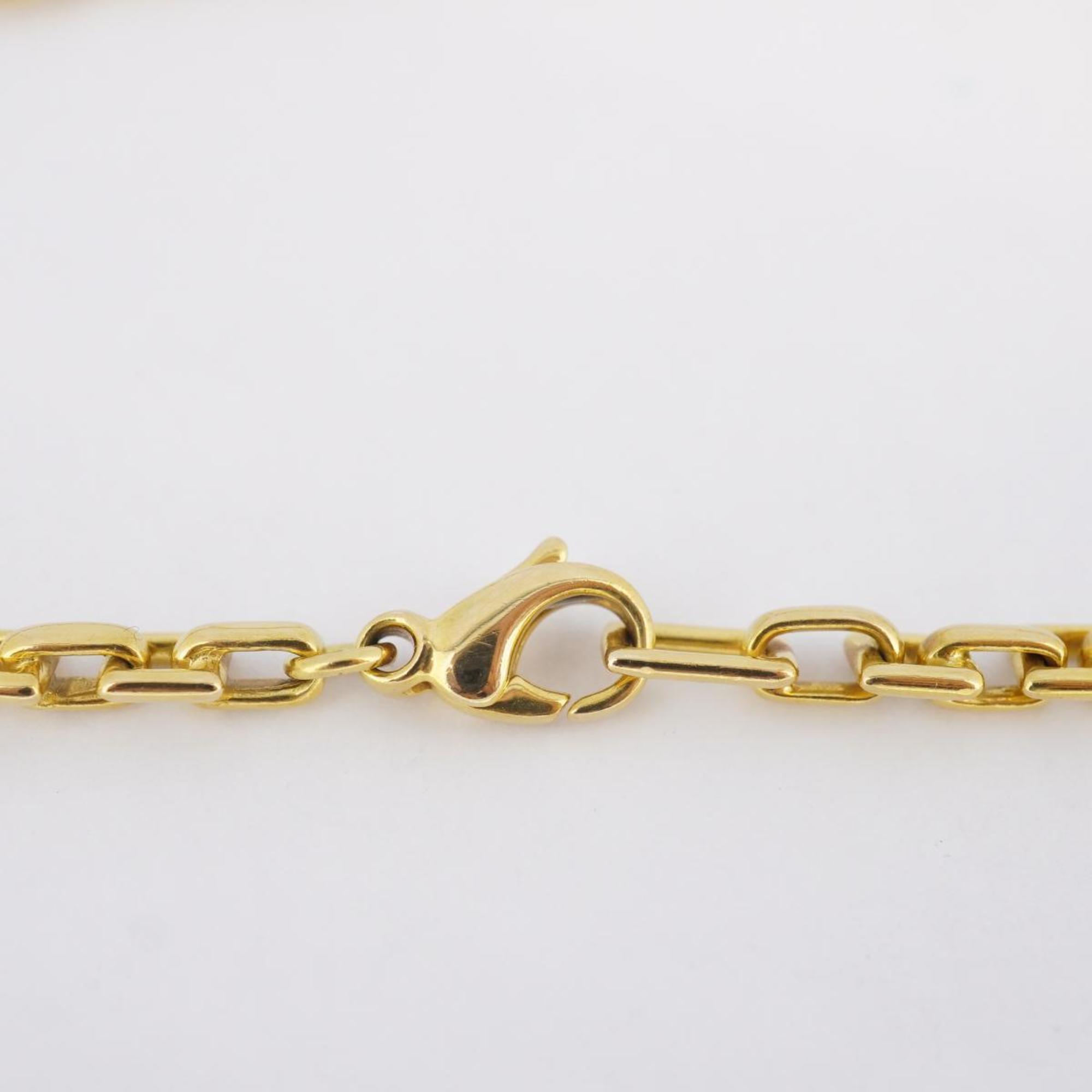 Tiffany Necklace Chain K18YG Yellow Gold Men's Women's