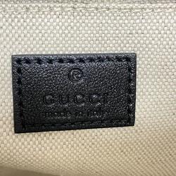 Gucci Shoulder Bag Blondie 742360 Leather Black Women's