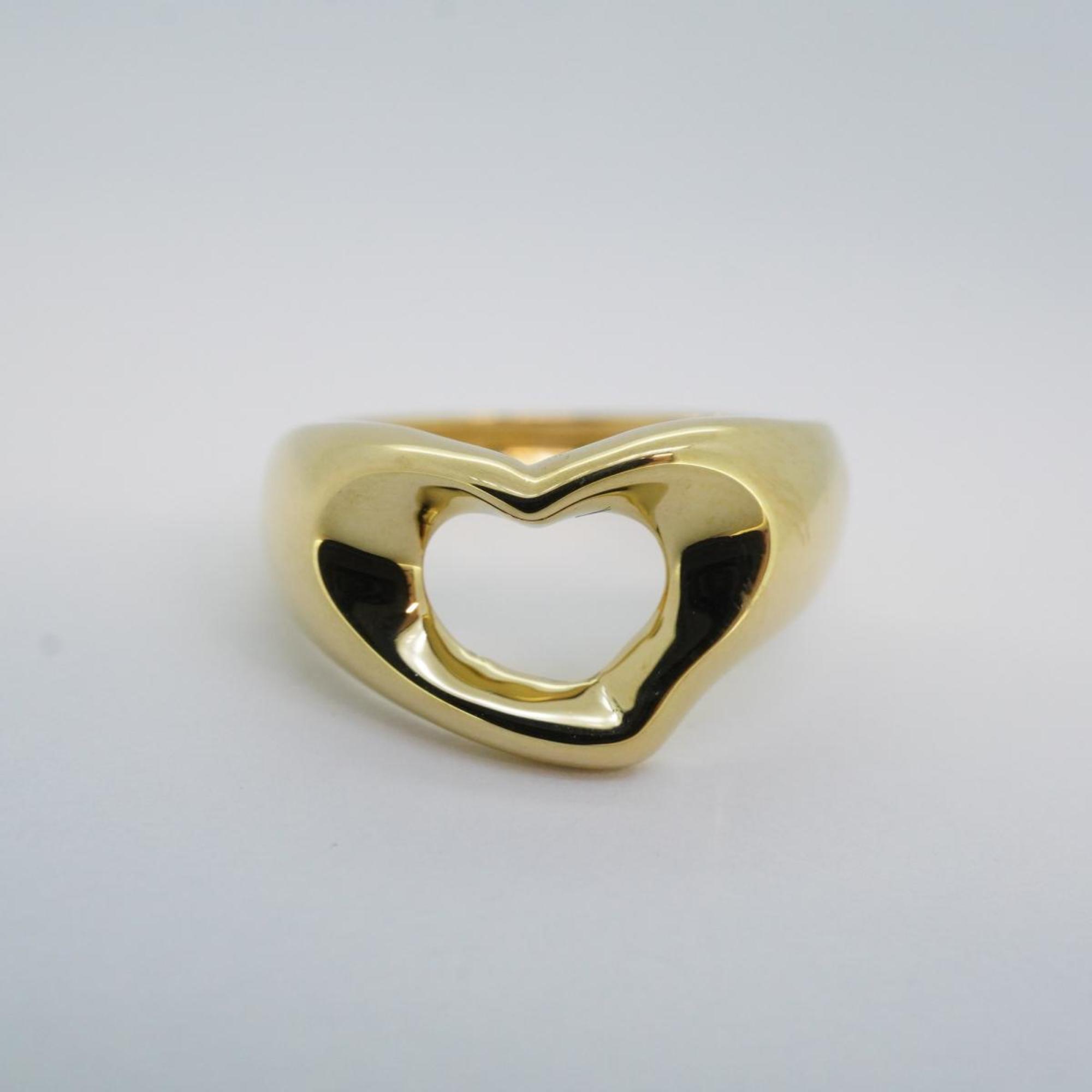 Tiffany Ring Heart K18YG Yellow Gold Ladies