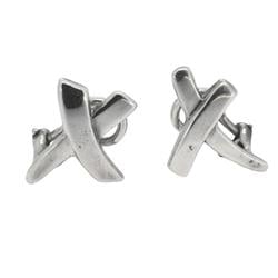 Tiffany Earrings Kiss 925 Silver Women's