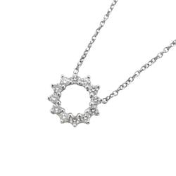 Tiffany necklace circle diamond Pt950 platinum ladies