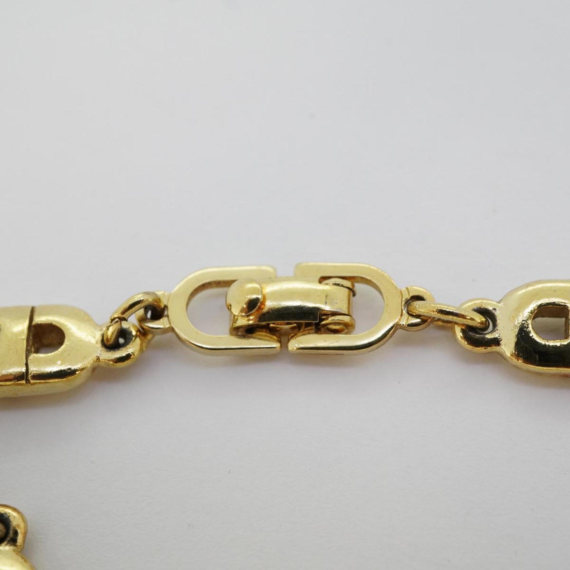 Christian Dior Bracelet CD GP Plated Gold Women's