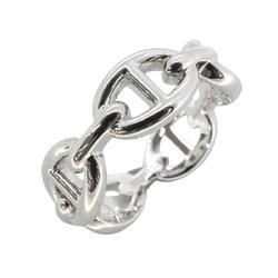 Hermes Ring Chaine d'Ancre Anchainée 925 Silver for Men and Women