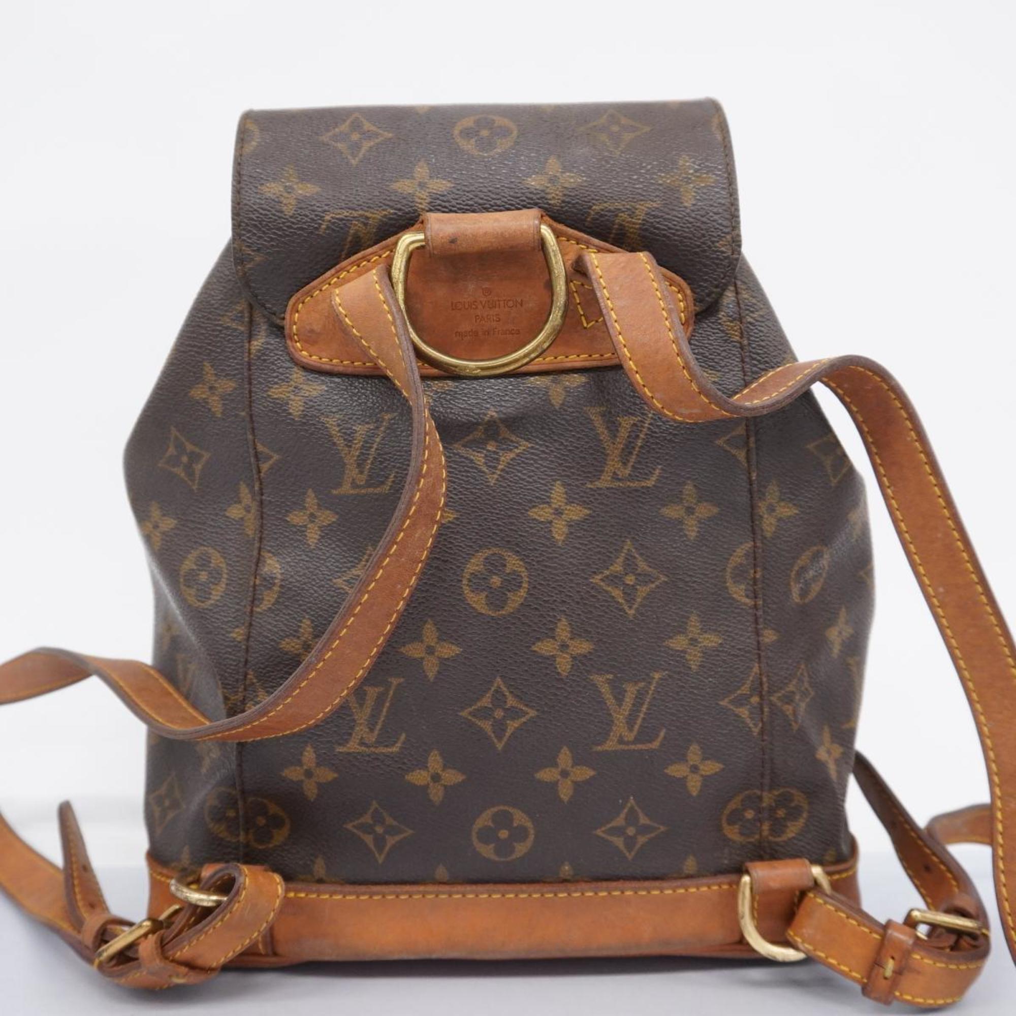 Louis Vuitton Backpack Monogram Montsouris MM M51136 Brown Women's