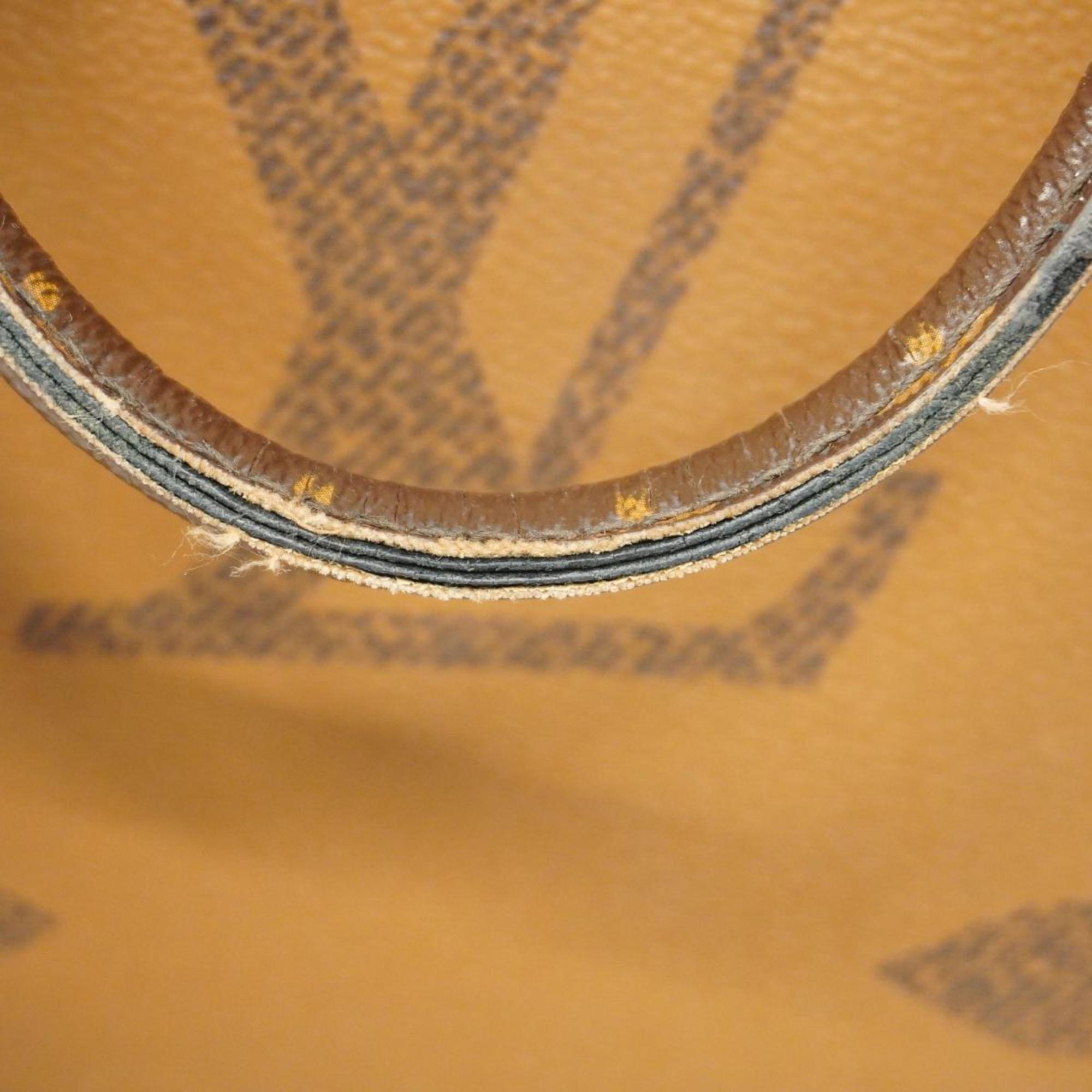 Louis Vuitton Tote Bag Monogram Reverse On the Go MM M45321 Brown Women's