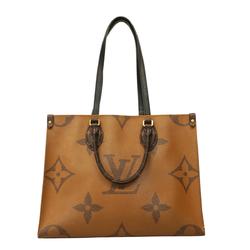 Louis Vuitton Tote Bag Monogram Reverse On the Go MM M45321 Brown Women's