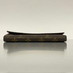 Louis Vuitton Long Wallet Monogram Pochette Porto Monnaie Credit M61726 Brown Men's Women's