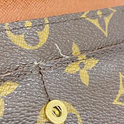 Louis Vuitton Long Wallet Monogram Pochette Porto Monnaie Credit M61726 Brown Men's Women's