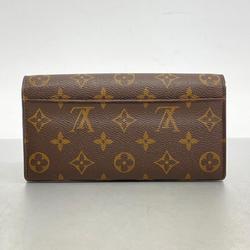 Louis Vuitton Long Wallet Monogram Portefeuille Sarah M60531 Brown Ladies