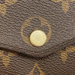 Louis Vuitton Long Wallet Monogram Portefeuille Sarah M60531 Brown Ladies