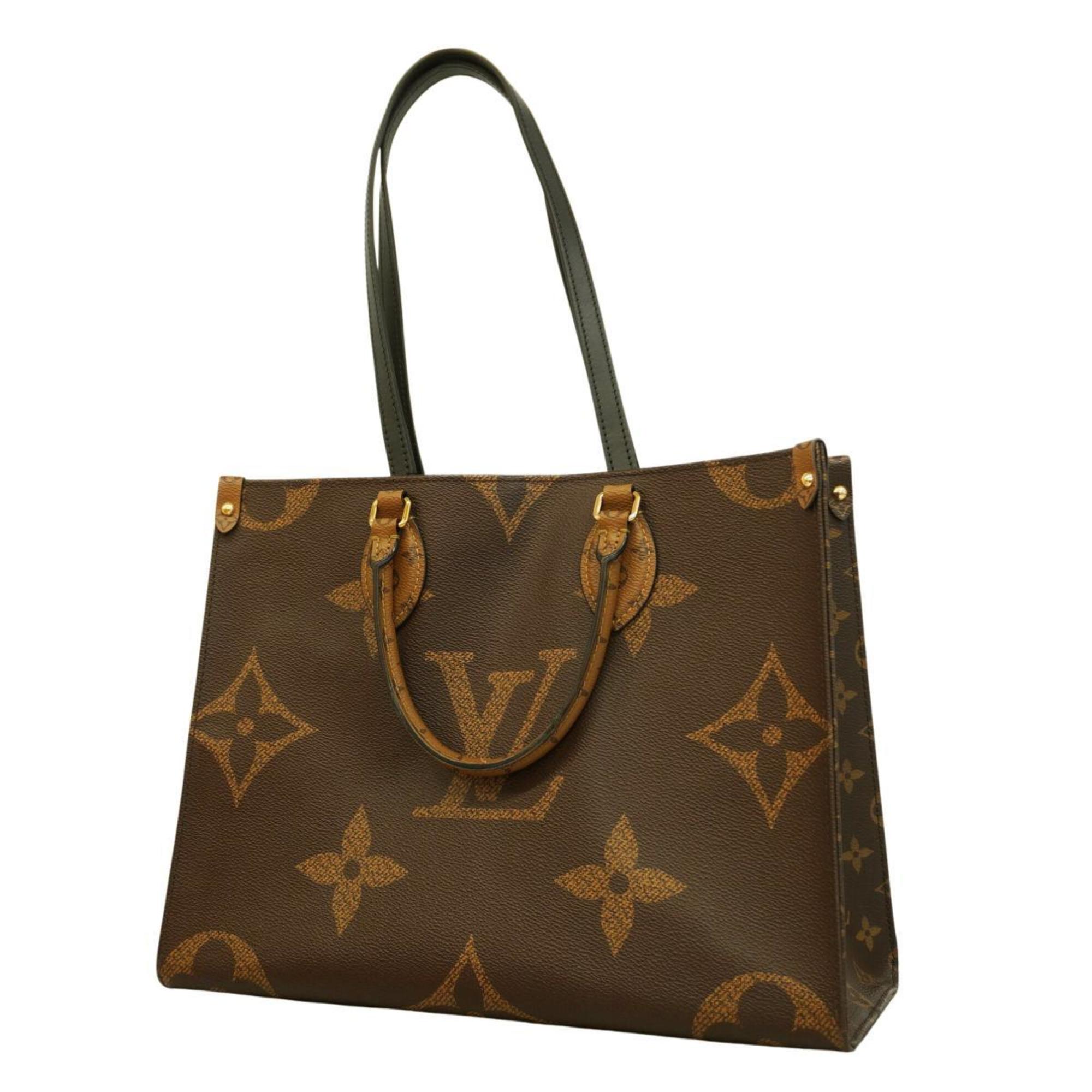 Louis Vuitton Tote Bag Monogram Reverse On the Go MM M45321 Brown Women's