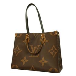 Louis Vuitton Tote Bag Monogram Reverse On the Go MM M45321 Brown Women's