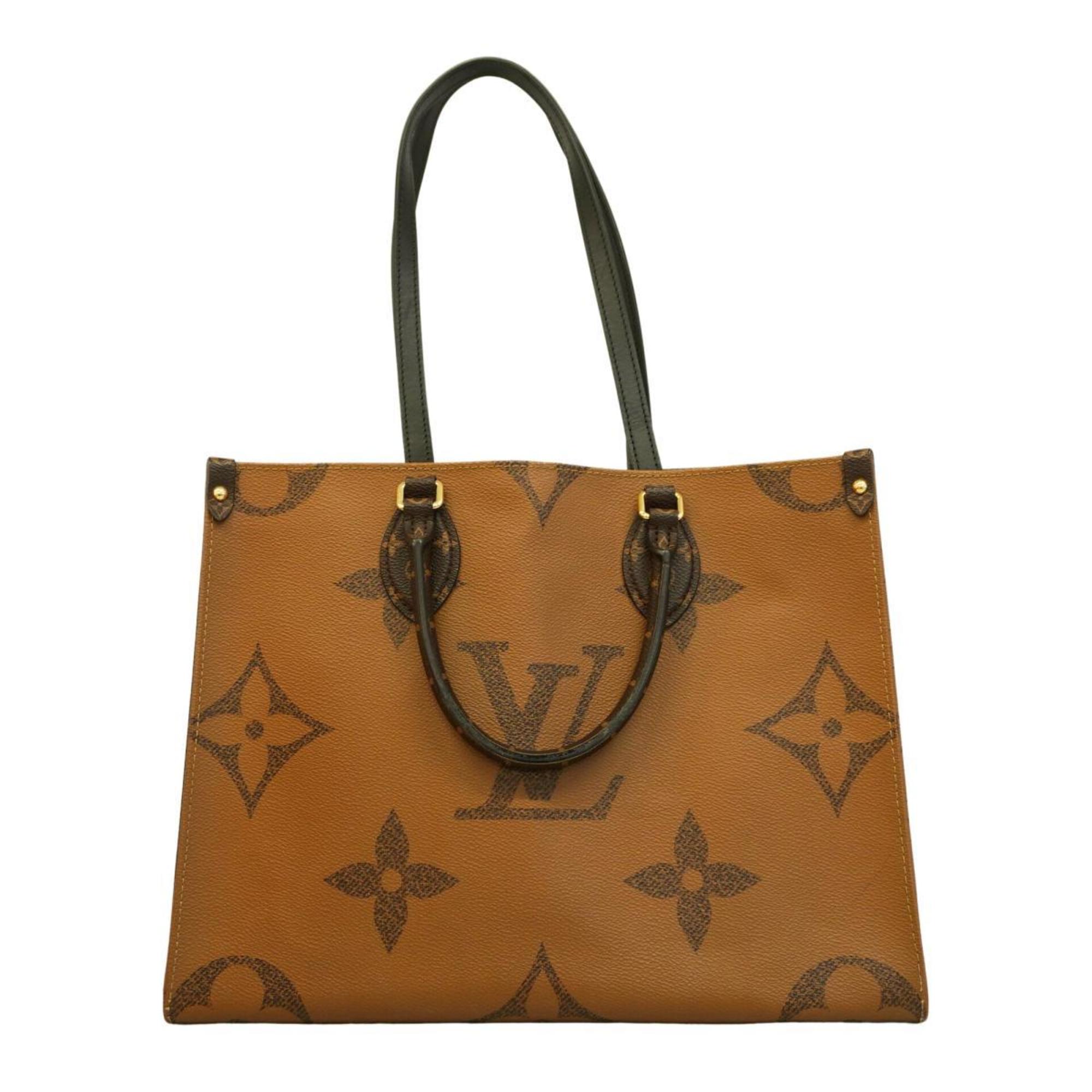 Louis Vuitton Tote Bag Monogram Reverse On the Go MM M45321 Brown Women's