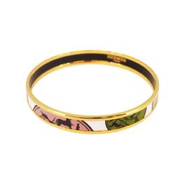 Hermes Bangle, Emaille PM, GP Plated Gold, Multicolor, Men's, Women's