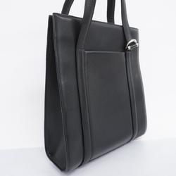 Cartier Tote Bag Leather Black Women's