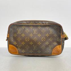 Louis Vuitton Clutch Bag Monogram Marly Dragonne GM M51825 Brown Women's