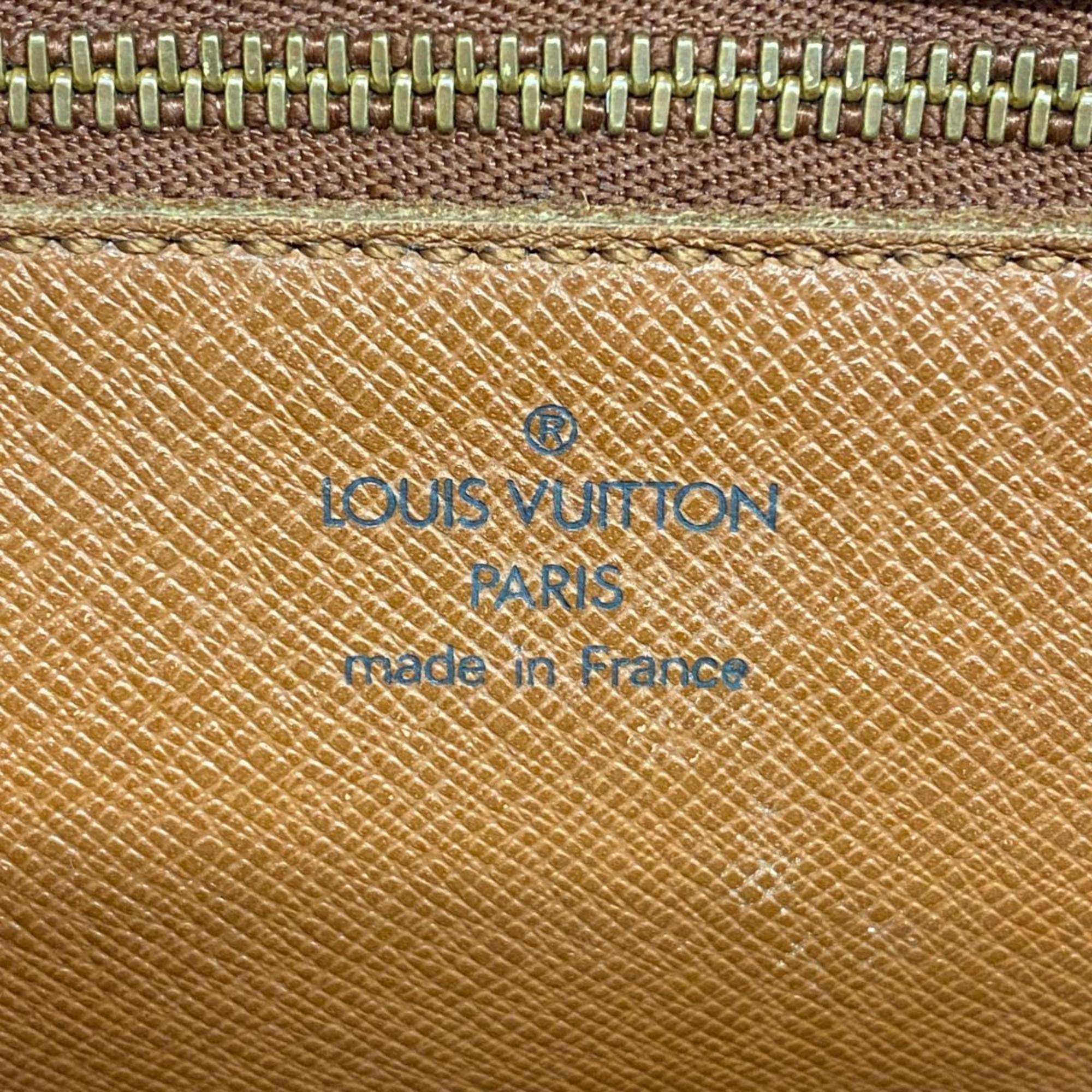 Louis Vuitton Clutch Bag Monogram Marly Dragonne GM M51825 Brown Women's