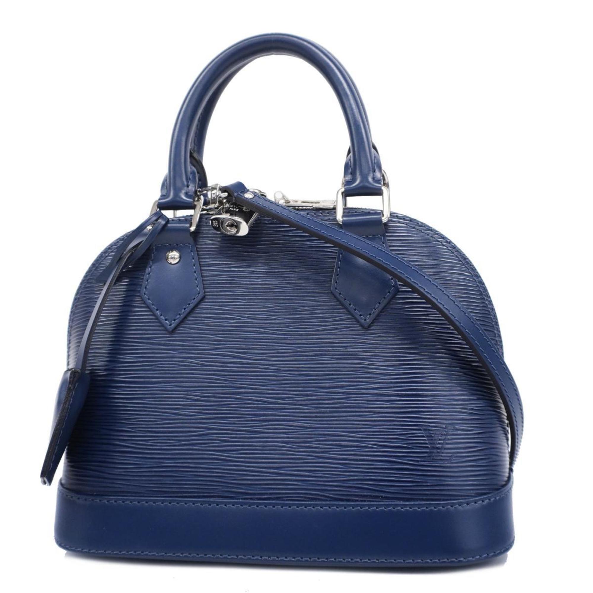 Louis Vuitton Handbag Epi Alma BB M40855 Indigo Blue Ladies